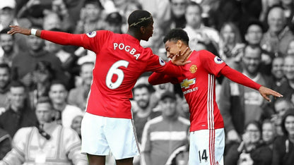 Paul Pogba and Jesse Lingard Manchester United | Soccer Poster | Red Devils Fan Gift - Sports Poster