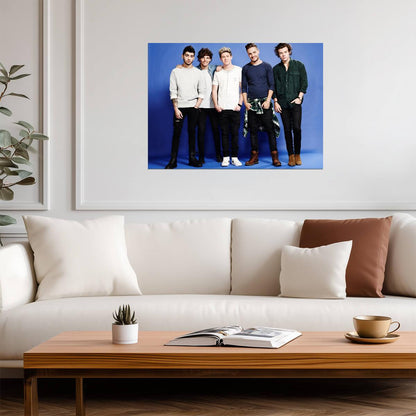 One Direction Full Band Portrait | Pop Music Poster | Boy Band Fan Gift - Music Poster