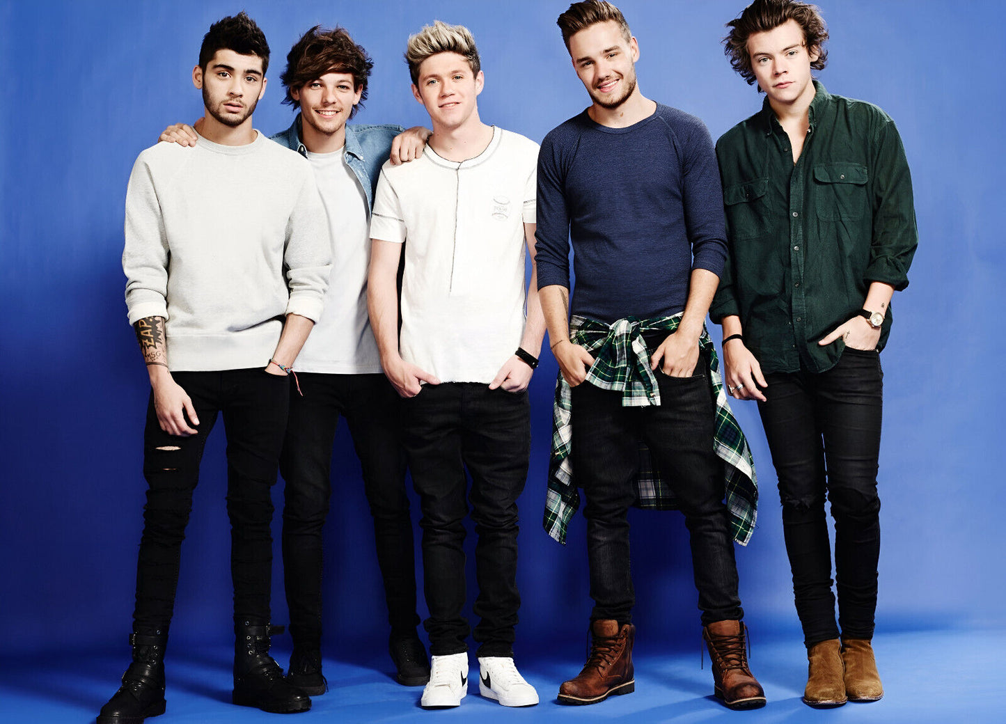 One Direction Full Band Portrait | Pop Music Poster | Boy Band Fan Gift - Music Poster