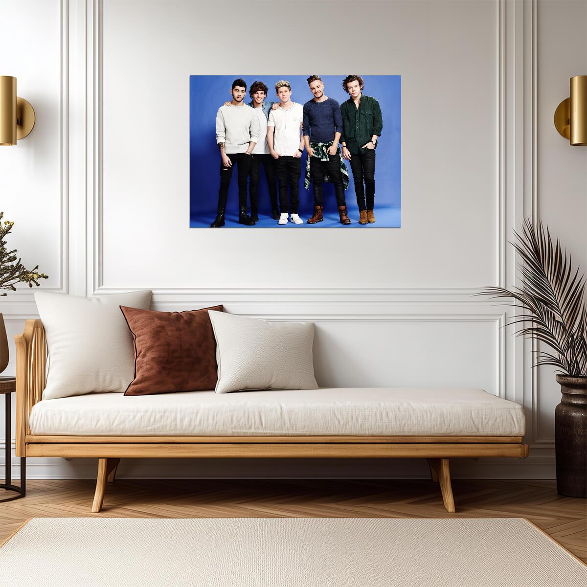 One Direction Full Band Portrait | Pop Music Poster | Boy Band Fan Gift - Music Poster