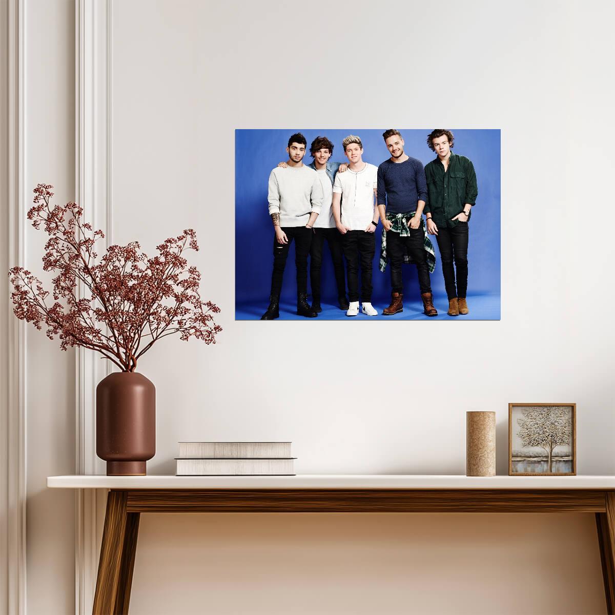 One Direction Full Band Portrait | Pop Music Poster | Boy Band Fan Gift - Music Poster