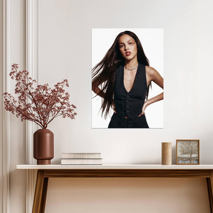 Olivia Rodrigo Modern Photoshoot | Pop Music Star Poster | Celebrity Wall Art - Music Poster