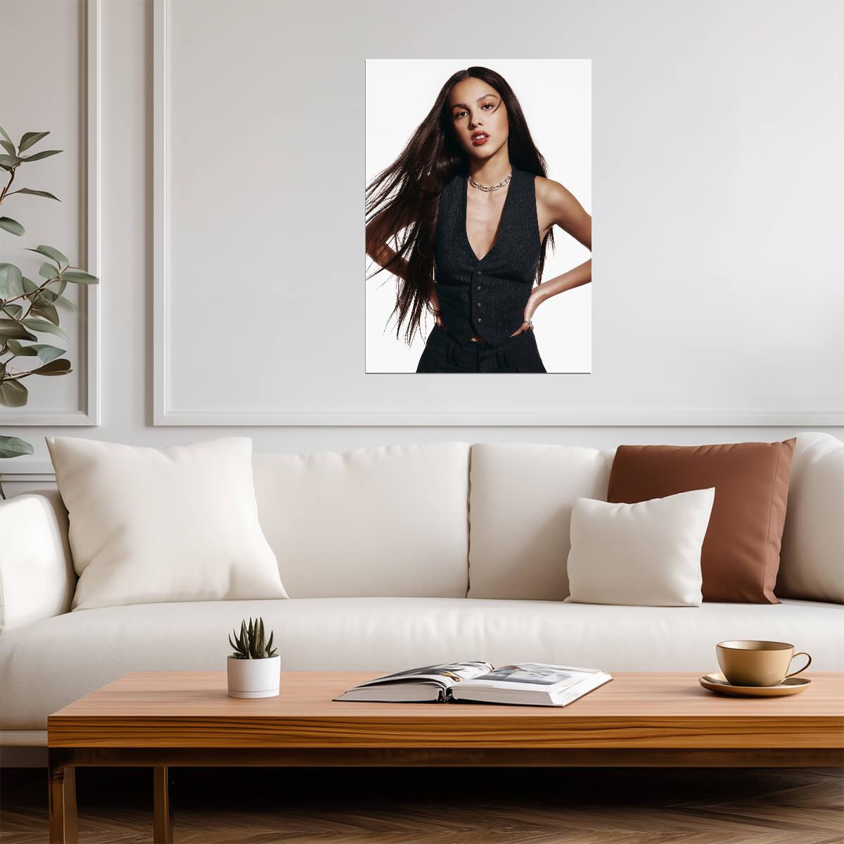 Olivia Rodrigo Modern Photoshoot | Pop Music Star Poster | Celebrity Wall Art - Music Poster