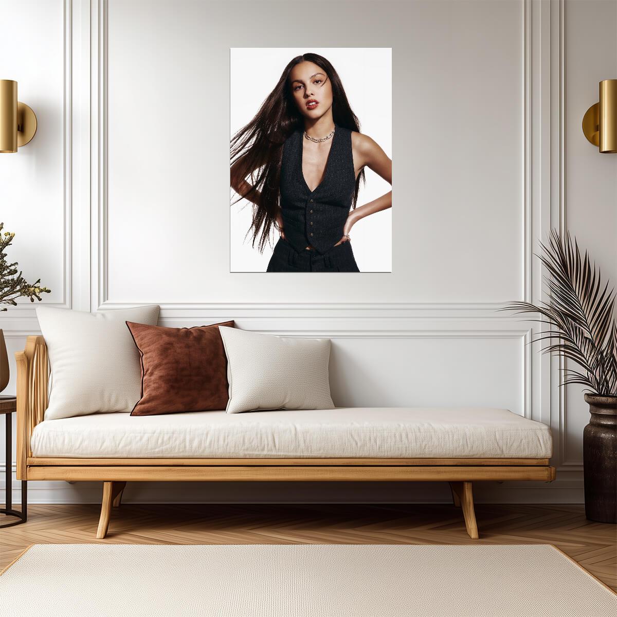 Olivia Rodrigo Modern Photoshoot | Pop Music Star Poster | Celebrity Wall Art - Music Poster