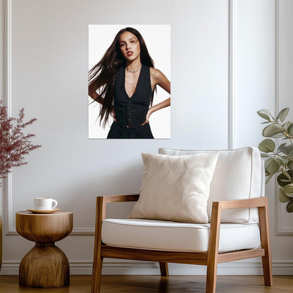 Olivia Rodrigo Modern Photoshoot | Pop Music Star Poster | Celebrity Wall Art - Music Poster
