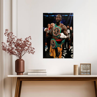 Deontay Wilder The Bronze Bomber | Heavyweight Boxing Poster | WBC Champion Portrait - Sports Poster