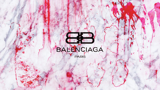 Balenciaga Logo Splatter Art | Modern Fashion Poster | Abstract Brand Wall Art - Graphic & Art Poster