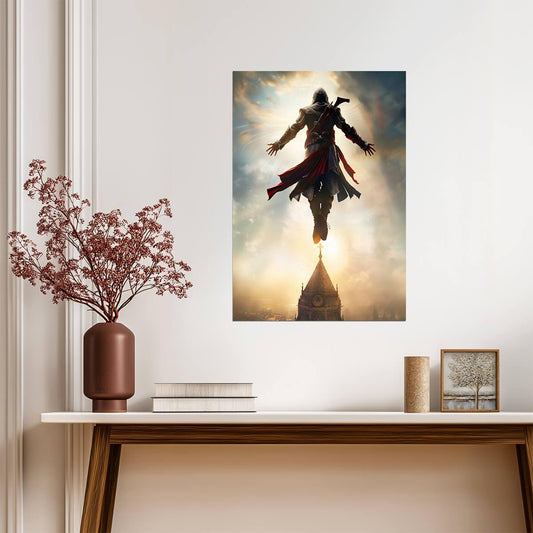 Assassin's Creed Unity Arno Dorian | Leap of Faith Poster | Gamer Gift Wall Art - Video Games Poster