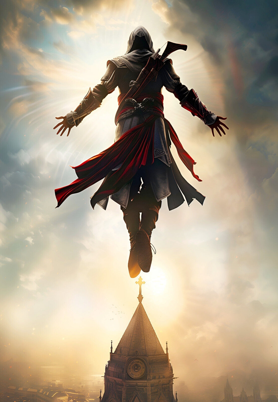 Assassin's Creed Unity Arno Dorian | Leap of Faith Poster | Gamer Gift Wall Art - Video Games Poster