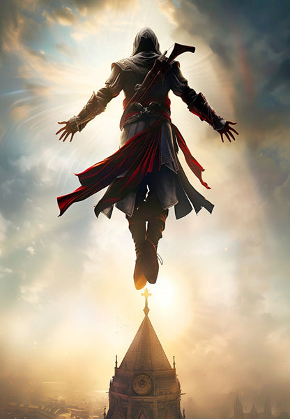 Assassin's Creed Unity Arno Dorian | Leap of Faith Poster | Gamer Gift Wall Art - Video Games Poster