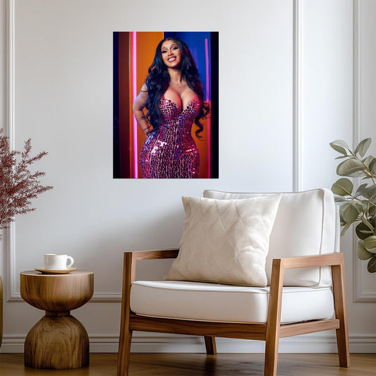 Cardi B | Hip Hop Queen | Sexy Rapper Poster - Music Poster