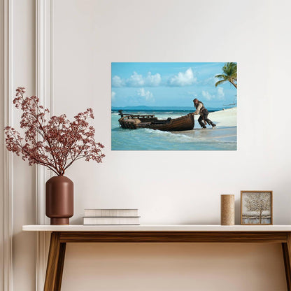 Pirates of the Caribbean Captain Jack Sparrow | Movie Scene Poster | Adventure Film Wall Art - Movies & TV Poster