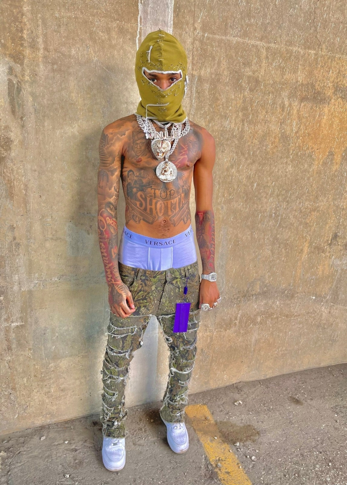Nle Choppa in Balaclava | Hip Hop Poster | US Rapper Wall Art - Music Poster