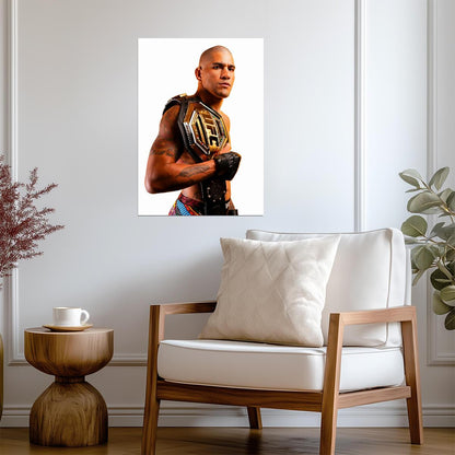 Alex Pereira Poatan UFC Champion | MMA Poster | Martial Arts Wall Decor - Sports Poster