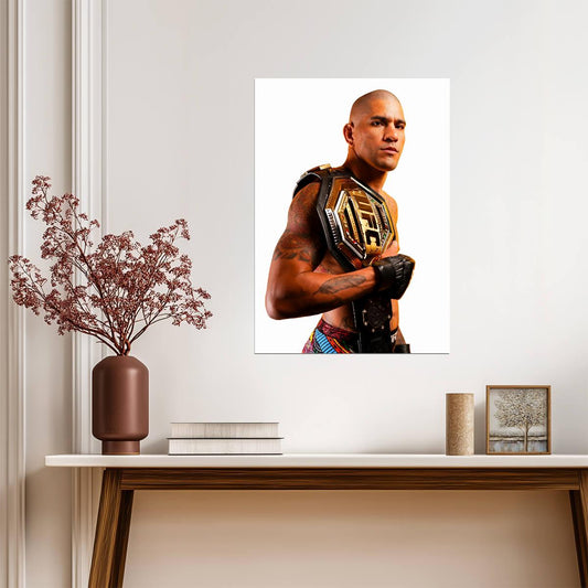 Alex Pereira Poatan UFC Champion | MMA Poster | Martial Arts Wall Decor - Sports Poster