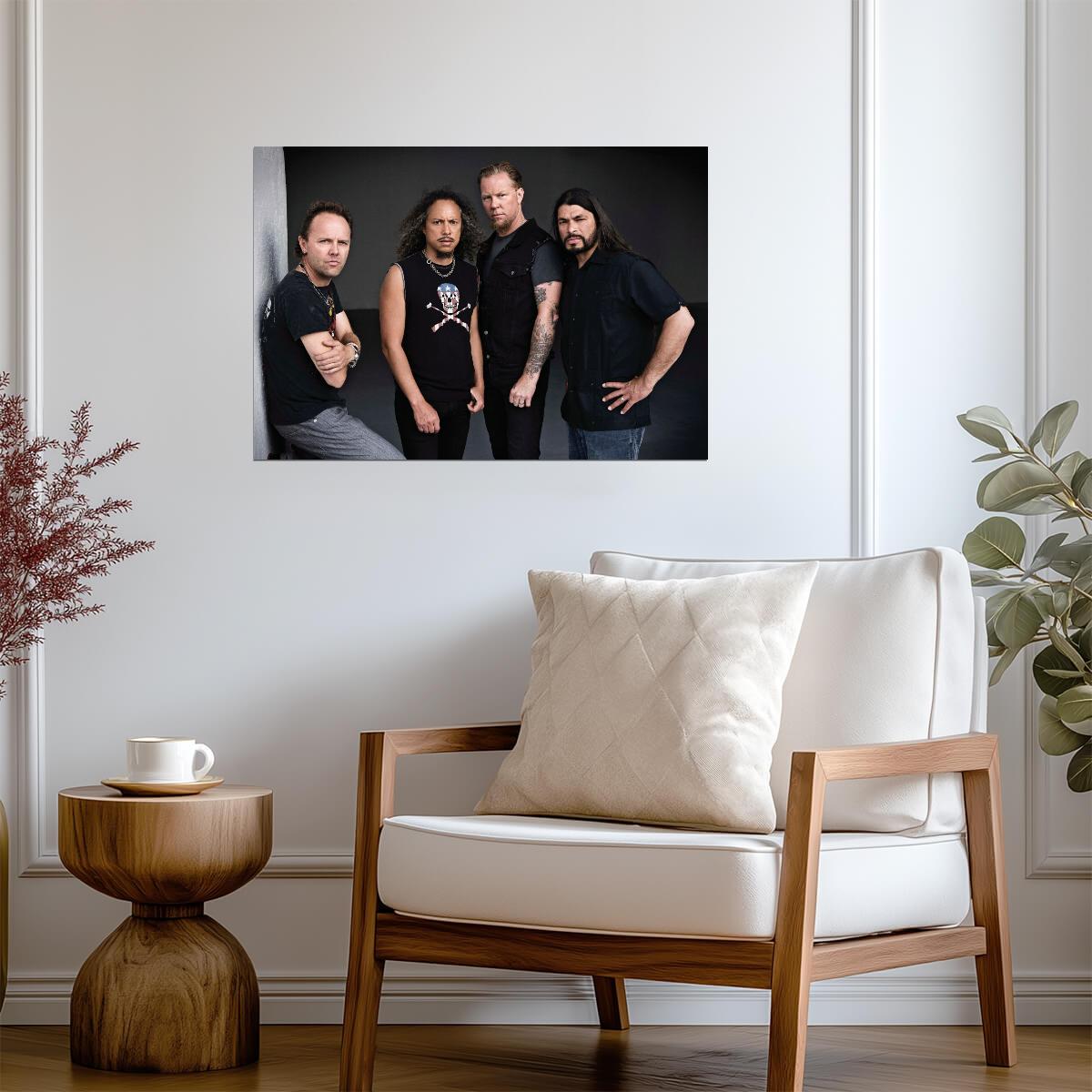 Metallica Full Band Portrait | Heavy Metal Music Poster | Rock Legends Wall Art - Music Poster