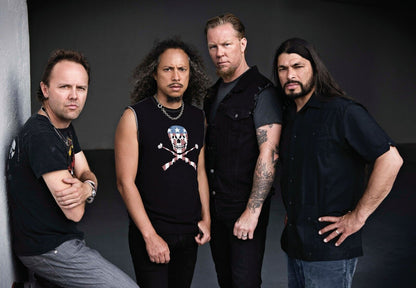 Metallica Full Band Portrait | Heavy Metal Music Poster | Rock Legends Wall Art - Music Poster
