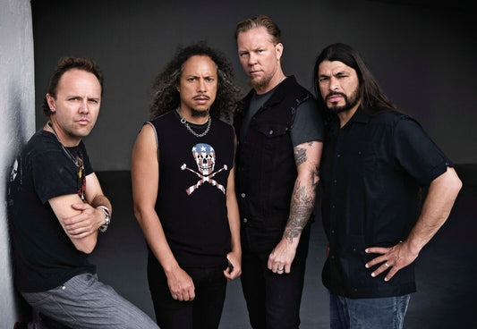 Metallica Full Band Portrait | Heavy Metal Music Poster | Rock Legends Wall Art - Music Poster