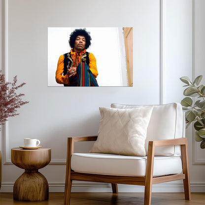 Jimi Hendrix Poster | Vintage Rock Art - Music Poster