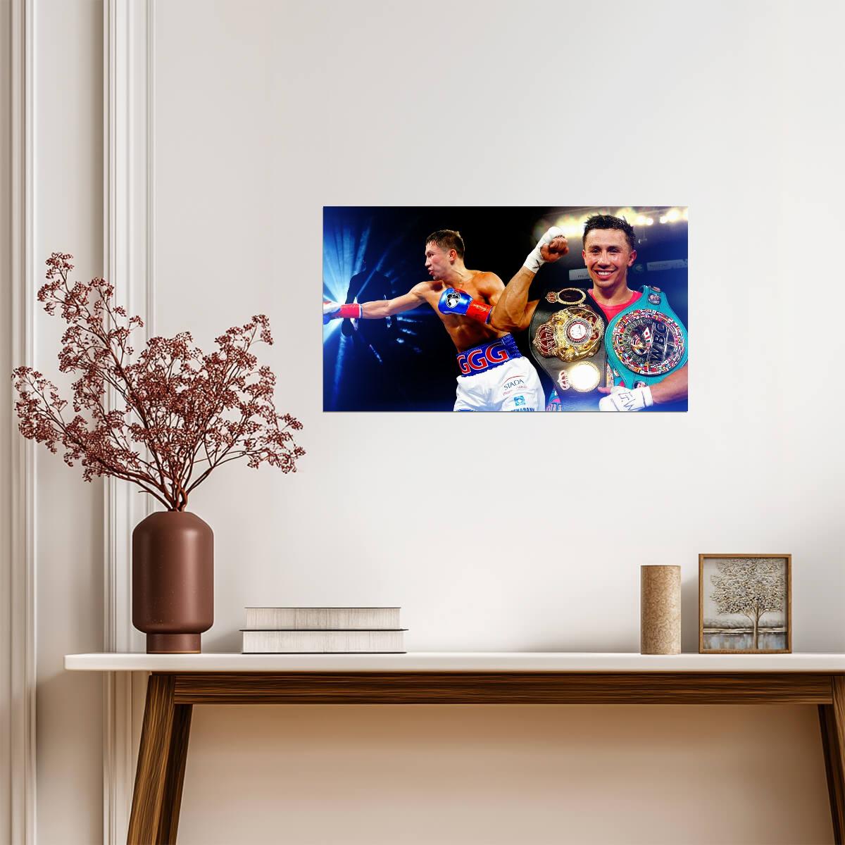 Gennady Golovkin GGG World Champion | Boxing Poster | Sports Legend Art - Sports Poster