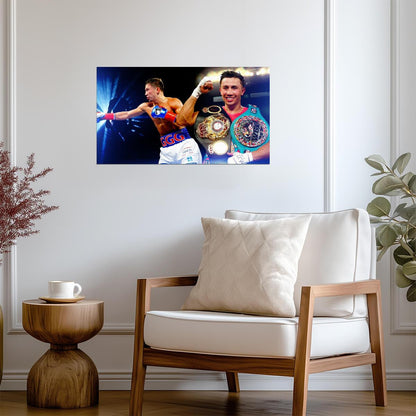 Gennady Golovkin GGG World Champion | Boxing Poster | Sports Legend Art - Sports Poster