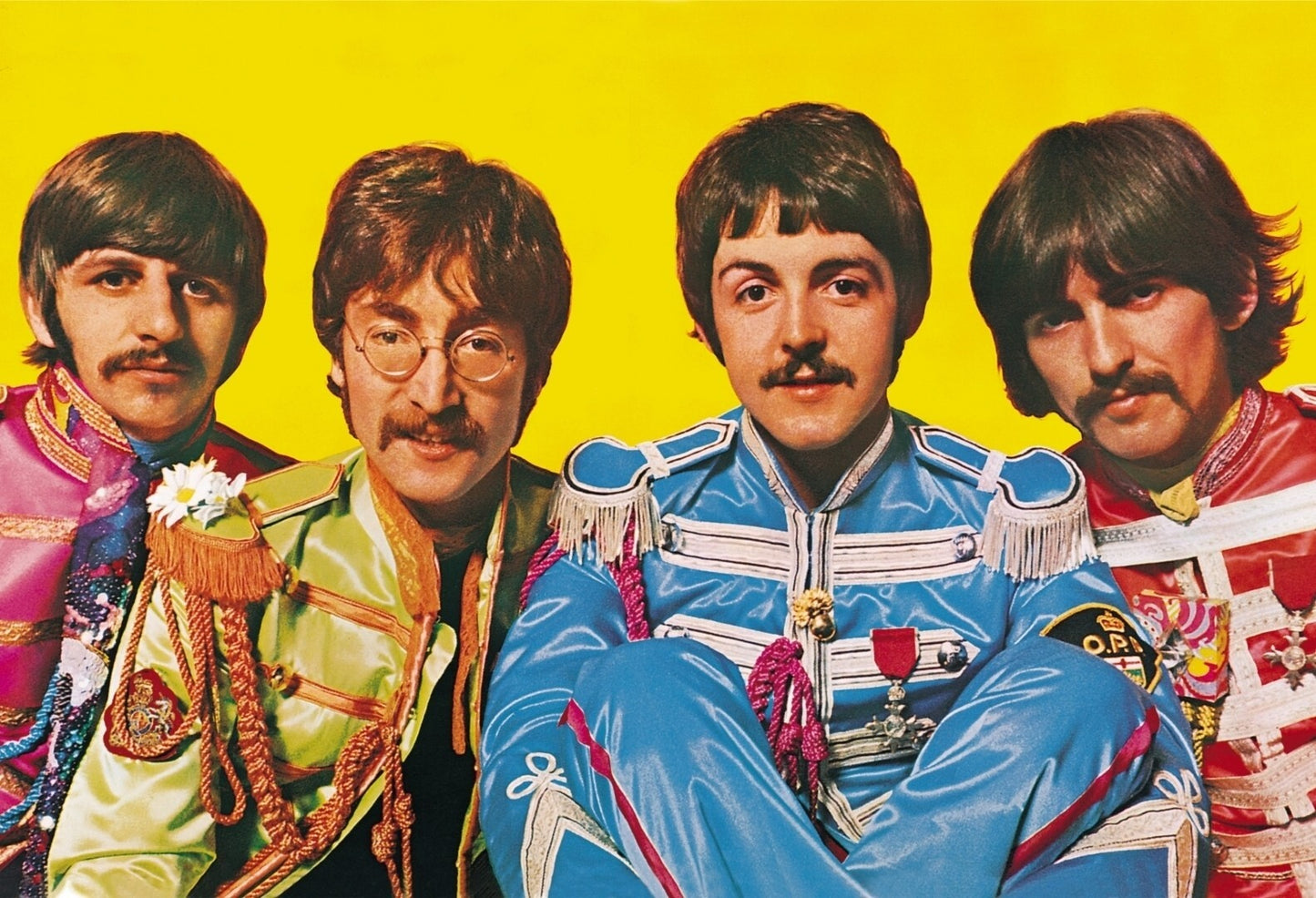 The Beatles Sgt Pepper's Lonely Hearts Club Band | Vintage Rock Poster | 1960s Music Art - Music Poster