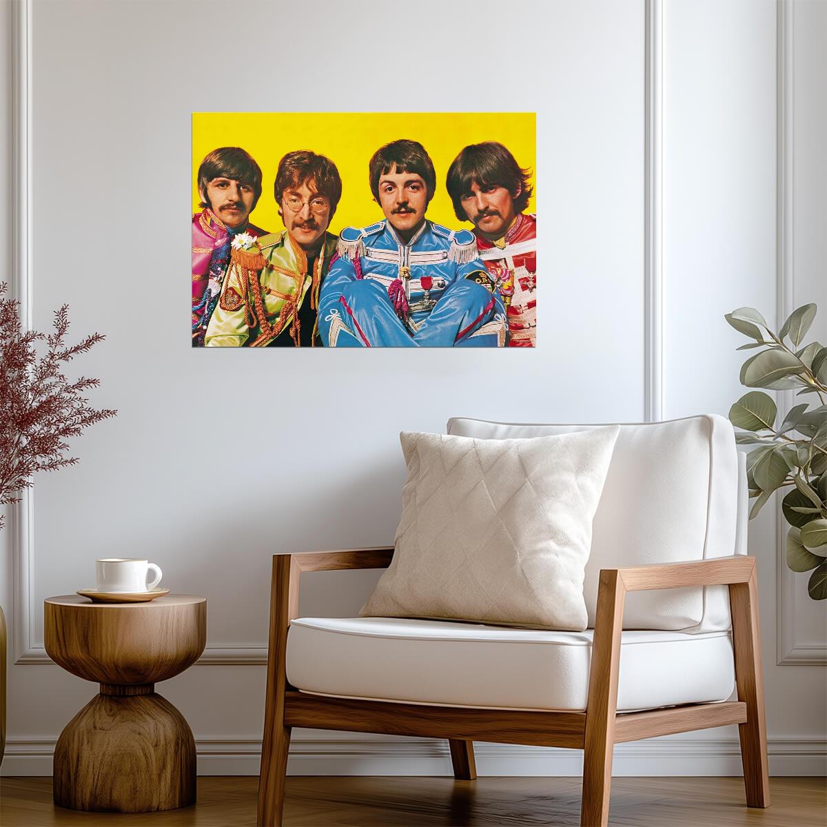 The Beatles Sgt Pepper's Lonely Hearts Club Band | Vintage Rock Poster | 1960s Music Art - Music Poster