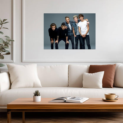 One Direction Group Photoshoot | Pop Music Boy Band Poster | Modern Celebrity Art - Music Poster
