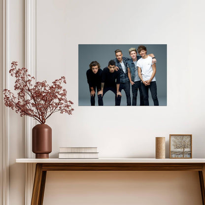 One Direction Group Photoshoot | Pop Music Boy Band Poster | Modern Celebrity Art - Music Poster