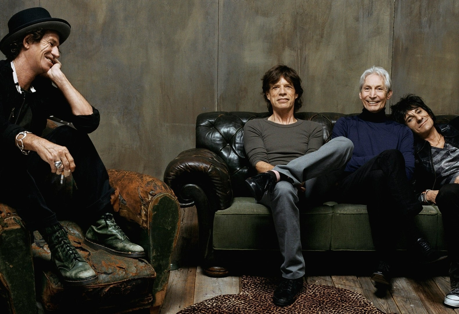 The Rolling Stones Relaxed Band Portrait | Rock and Roll Legends Poster | Music History Art - Music Poster
