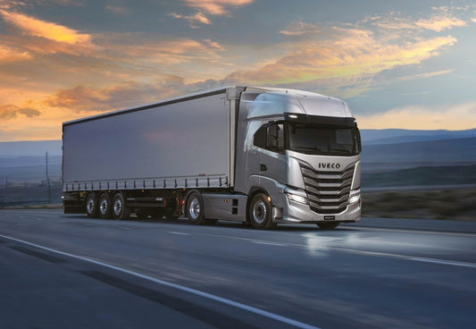 Iveco S-Way | Silver Semi Truck Poster | Highway Transportation Art - Cars Poster
