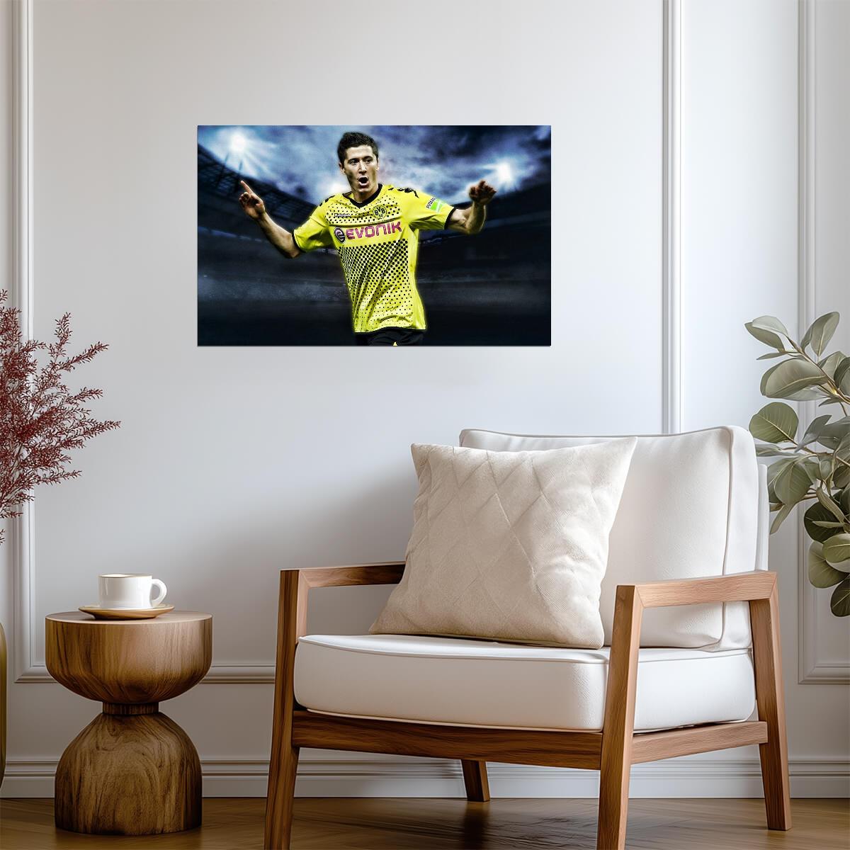 Robert Lewandowski Borussia Dortmund | Soccer Poster | BVB Fan Gift - Sports Poster