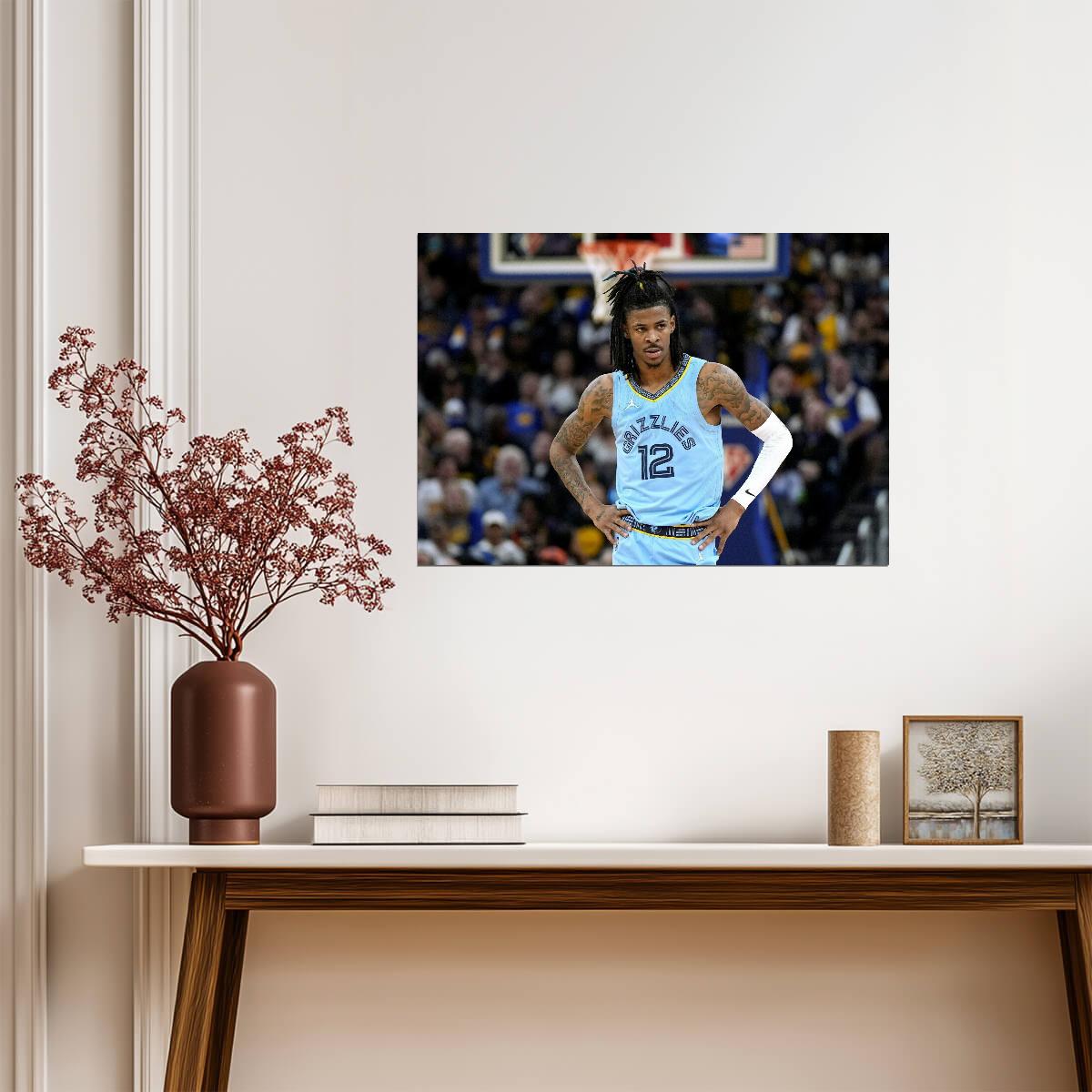 Ja Morant Memphis Grizzlies | Basketball Poster | NBA Star Wall Art - Sports Poster