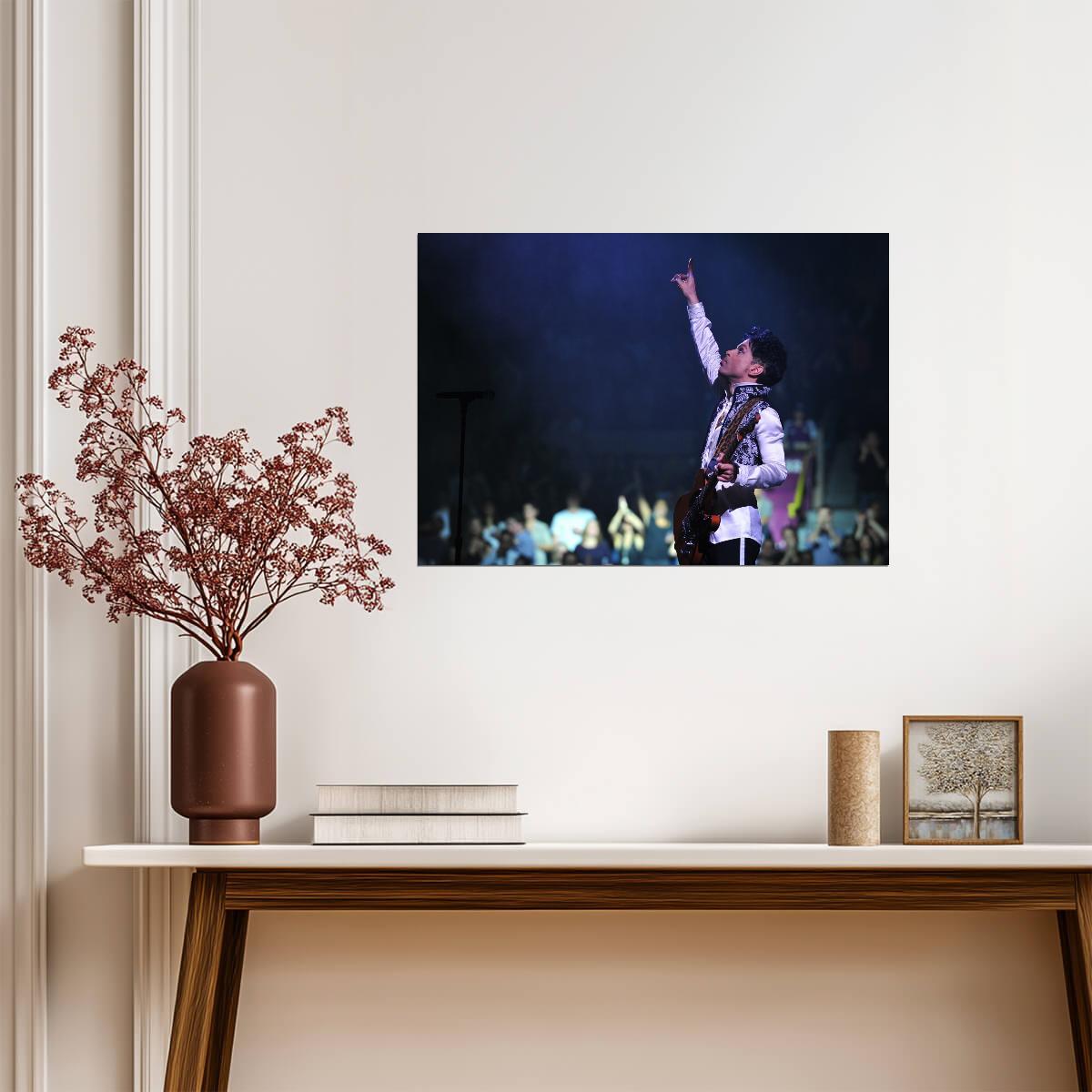 Prince Live On Stage | Concert Photography Poster | Music Legend Wall Art - Music Poster