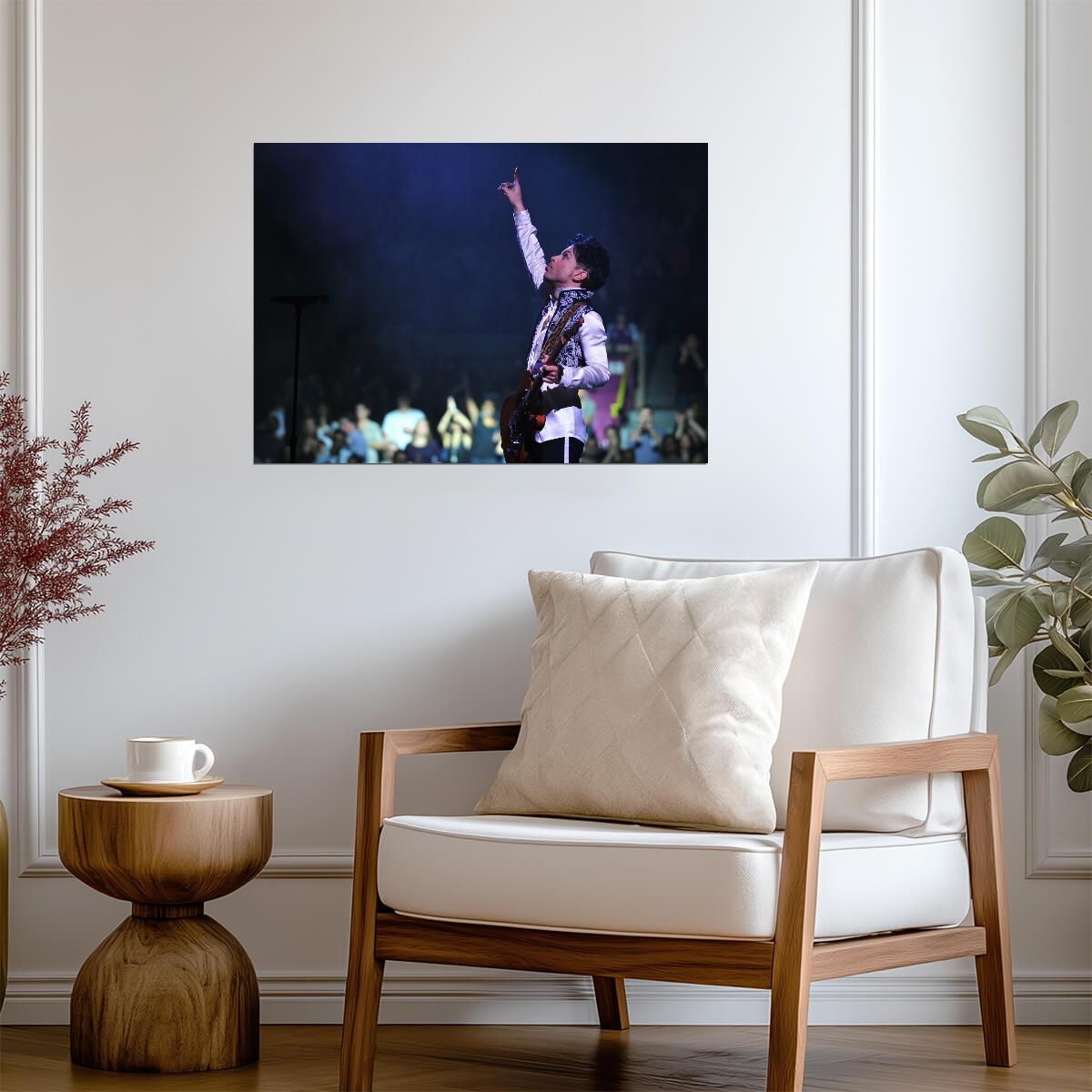 Prince Live On Stage | Concert Photography Poster | Music Legend Wall Art - Music Poster
