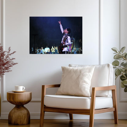 Prince Live On Stage | Concert Photography Poster | Music Legend Wall Art - Music Poster