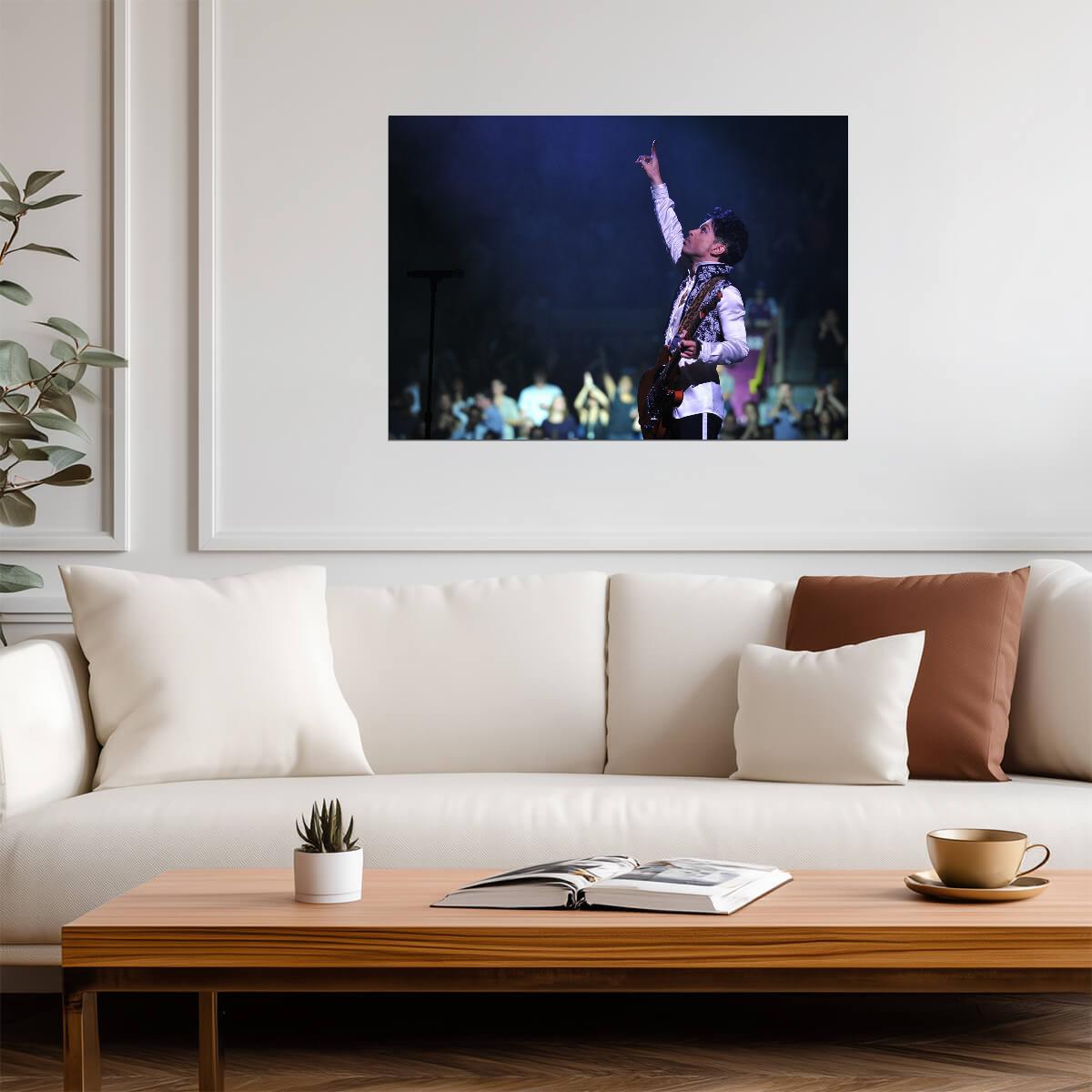 Prince Live On Stage | Concert Photography Poster | Music Legend Wall Art - Music Poster