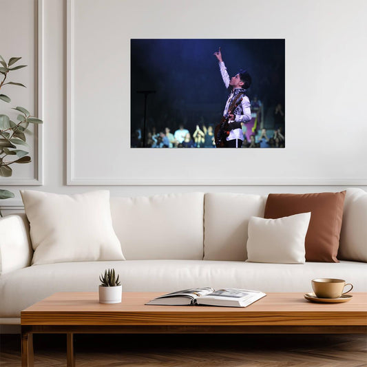 Prince Live On Stage | Concert Photography Poster | Music Legend Wall Art - Music Poster