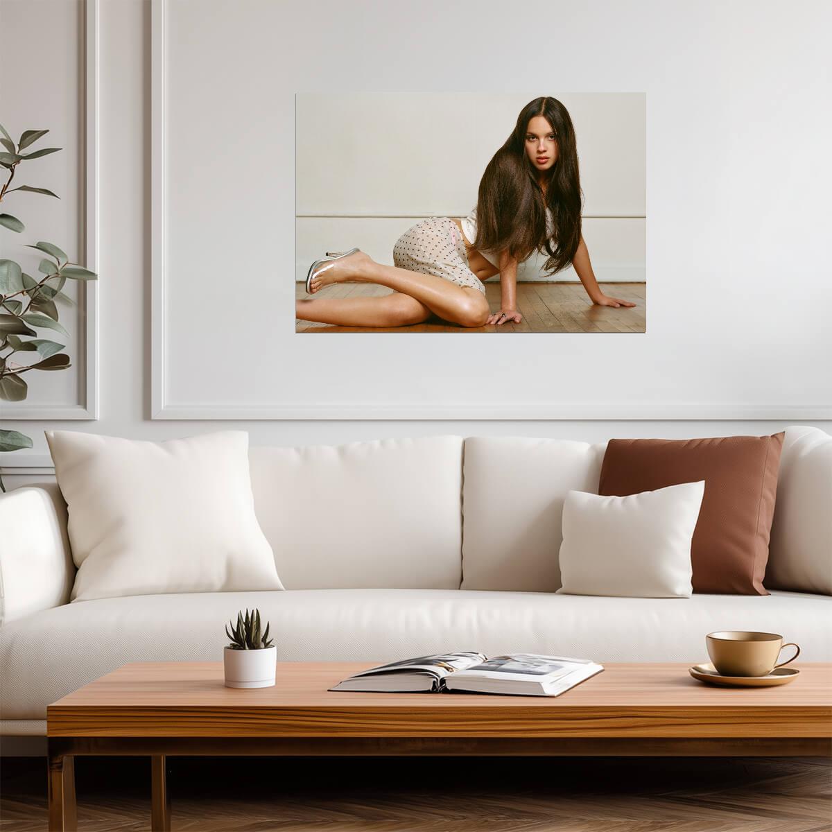 Olivia Rodrigo Stylish Photoshoot | Modern Pop Star Poster | Celebrity Wall Art - Music Poster