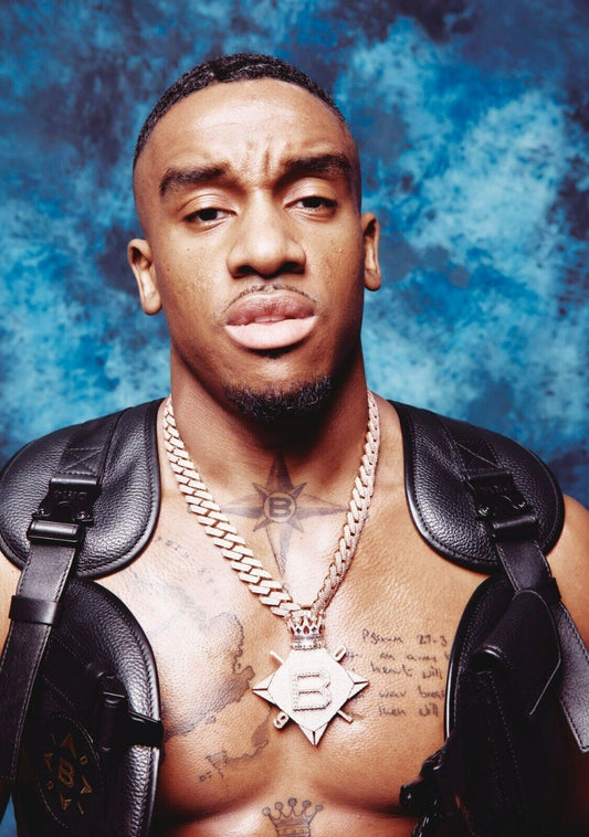 Bugzy Malone | UK Grime Music Poster | British Rapper Portrait - Music Poster