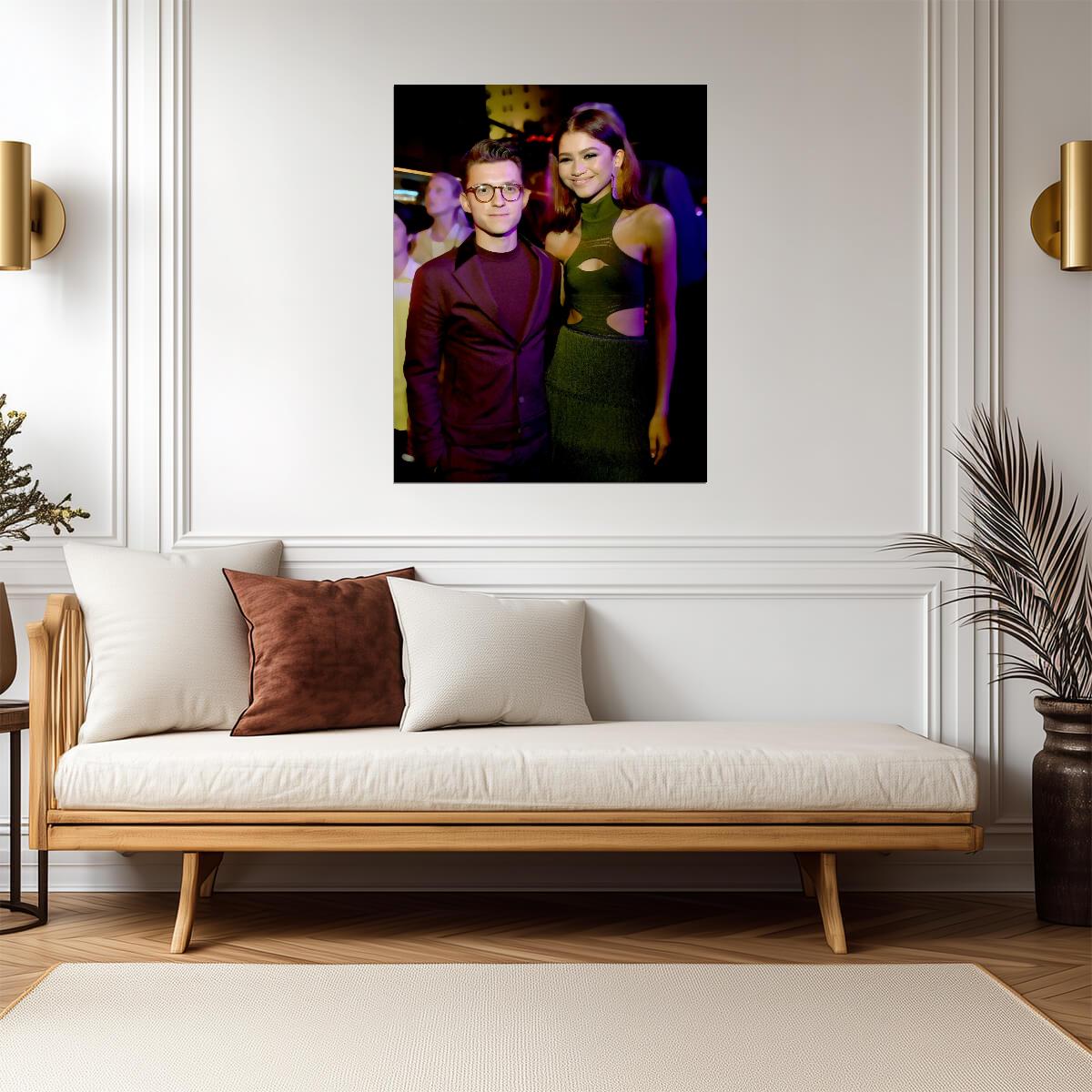 Tom Holland and Zendaya | Red Carpet Poster | Celebrity Couple Wall Art - Celebrities Poster