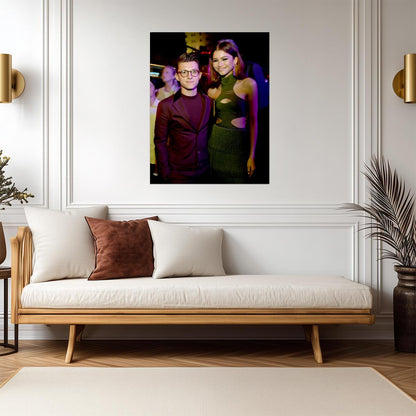 Tom Holland and Zendaya | Red Carpet Poster | Celebrity Couple Wall Art - Celebrities Poster