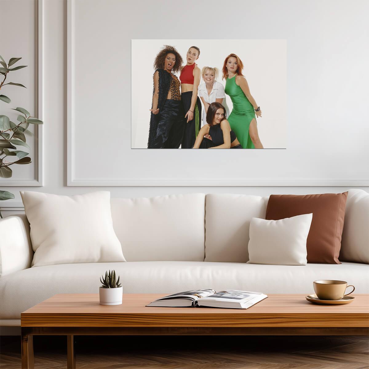 Spice Girls Girl Power | Classic 90s Pop Group Poster | Vintage Music Photography - Music Poster