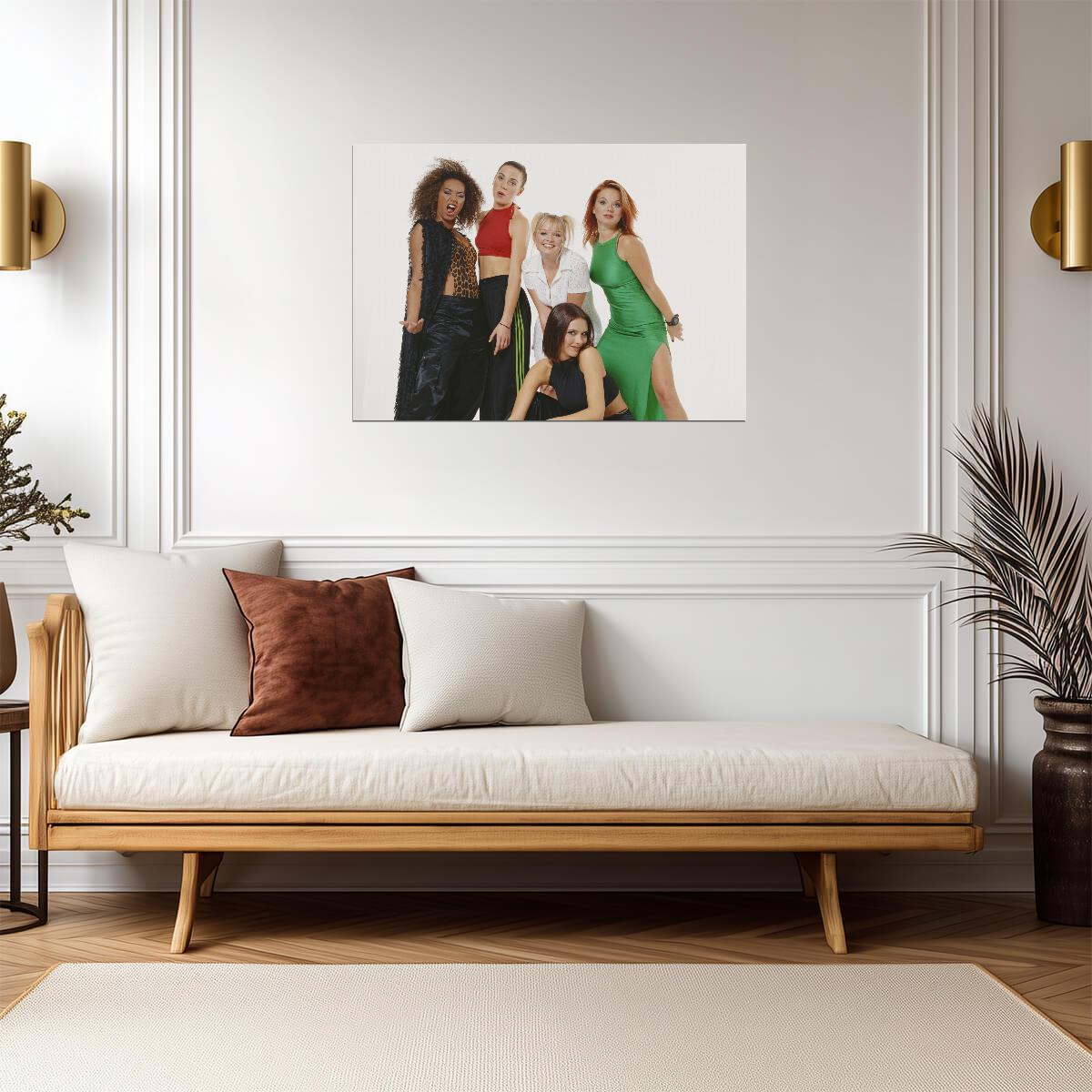 Spice Girls Girl Power | Classic 90s Pop Group Poster | Vintage Music Photography - Music Poster