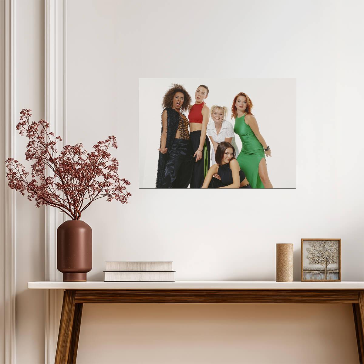 Spice Girls Girl Power | Classic 90s Pop Group Poster | Vintage Music Photography - Music Poster