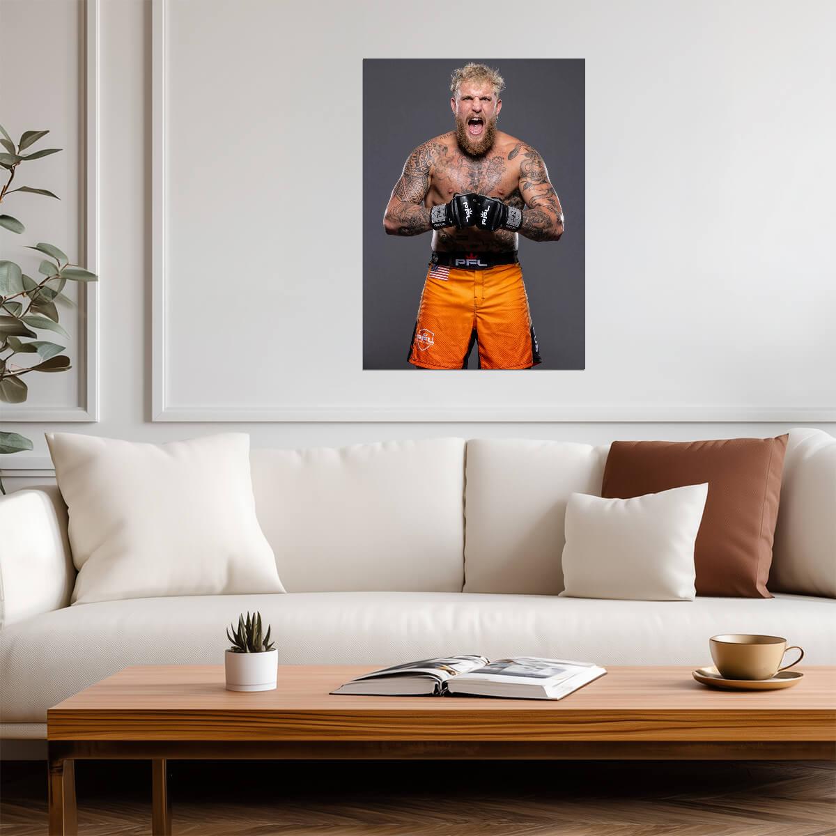 Jake Paul The Problem Child | Boxing Poster | PFL MMA Wall Decor - Sports Poster