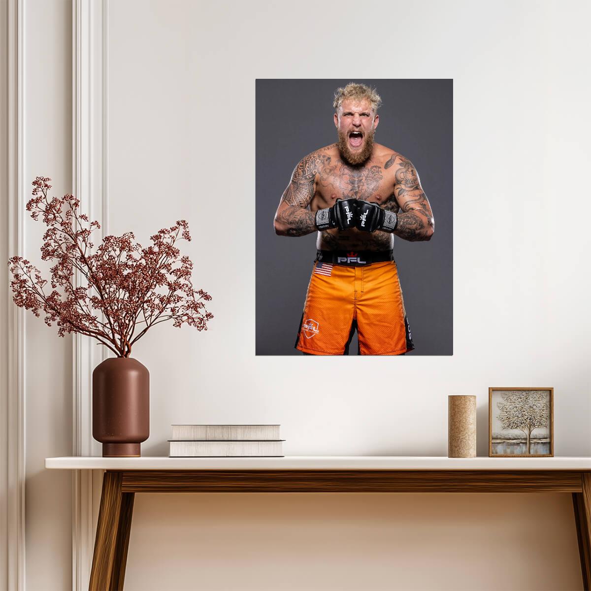 Jake Paul The Problem Child | Boxing Poster | PFL MMA Wall Decor - Sports Poster