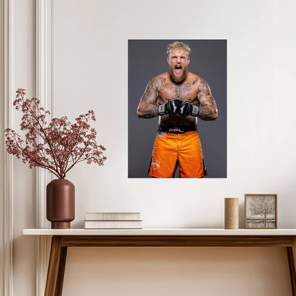 Jake Paul The Problem Child | Boxing Poster | PFL MMA Wall Decor - Sports Poster