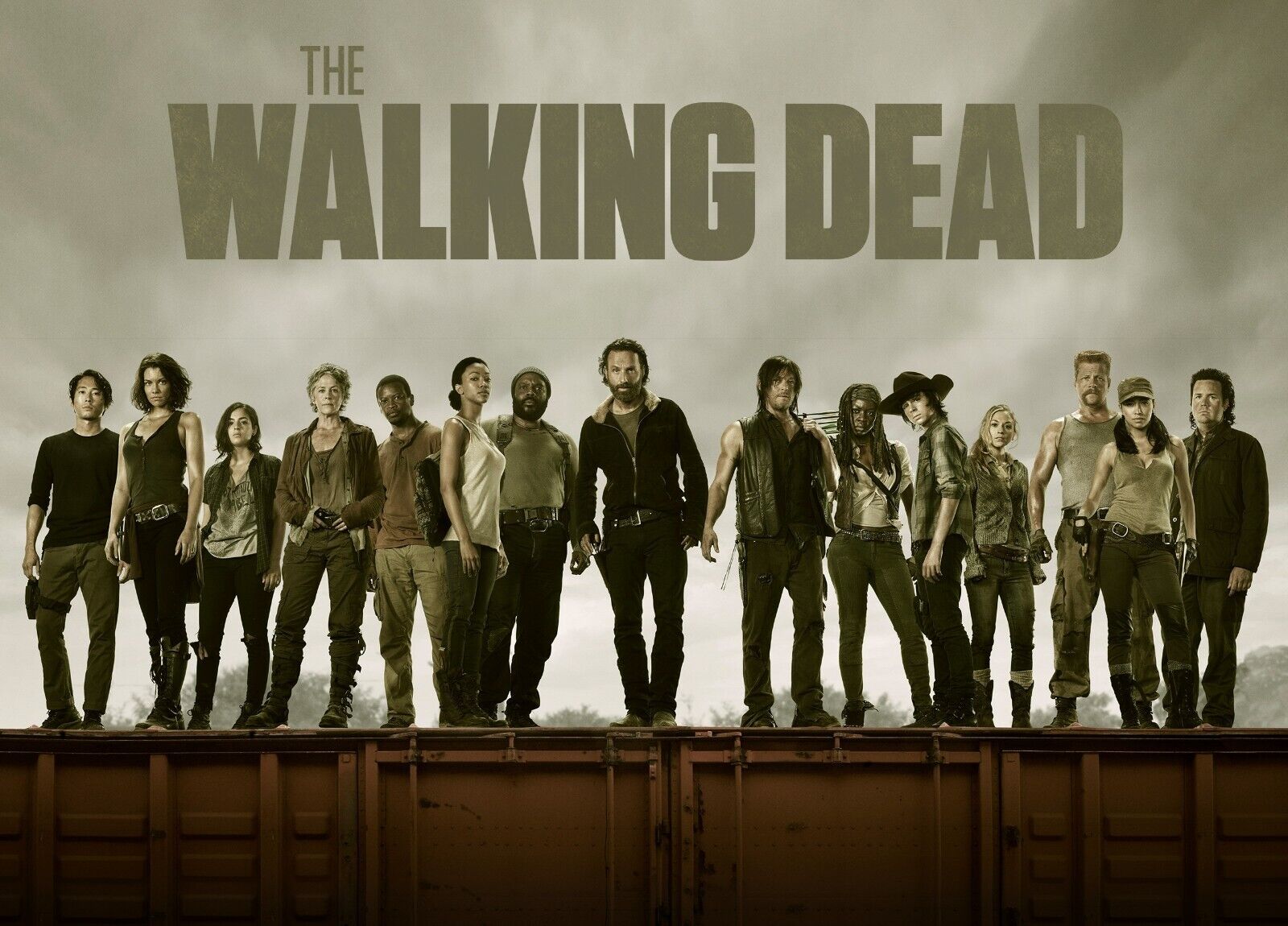 The Walking Dead Full Cast | TV Show Poster | Post-Apocalyptic Horror Art - Movies & TV Poster