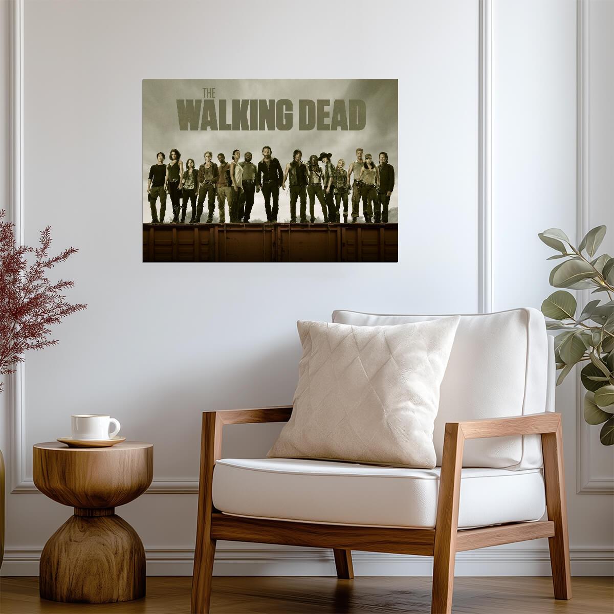 The Walking Dead Full Cast | TV Show Poster | Post-Apocalyptic Horror Art - Movies & TV Poster